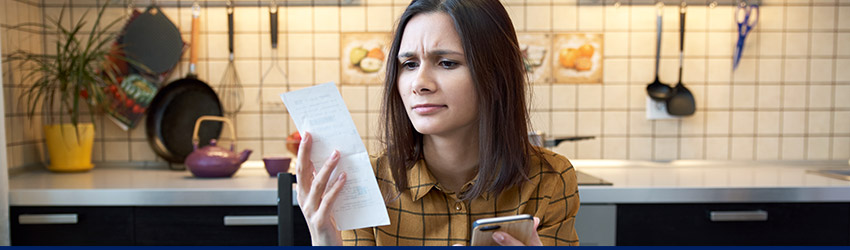 Young Woman Worried About Higher Electricity Bills